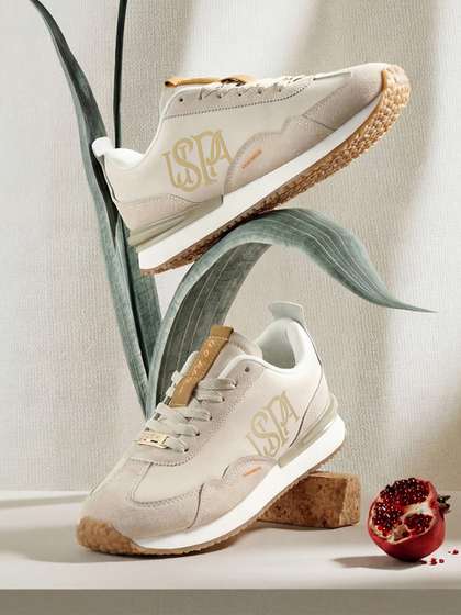 U.S. Polo Assn.
                        Women Esme Beige Sneakers Shoes With Monogram
                        Logo