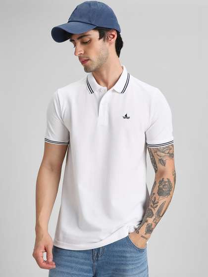 Klub Fox Men Brand
                        Logo Polo Collar T-shirt