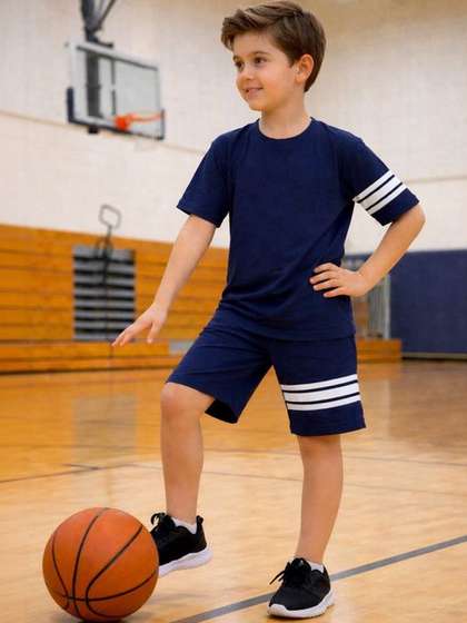 Kiditude Unisex Kids
                        Printed T-shirt with Shorts