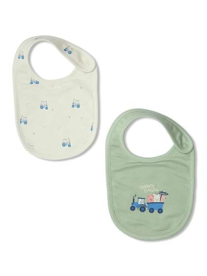 MINI KLUB Infant Boys
                    Set Of 2 Printed Bibs