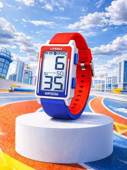 LOOKHAA Unisex Kids Dial
                    & Straps Digital LED Backlight Watch
                    LOOK32_DC1_RBLMIX