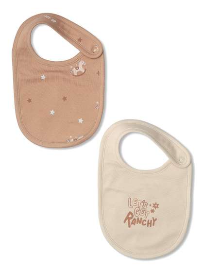 MINI KLUB Infants Set
                      Of 2 Printed Bibs