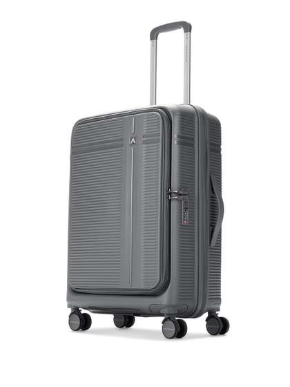 Aristocrat Unisex
                      Solana Grey Medium Hard Luggage 65cm Check-in
                      Trolley Bag with TSA Lock