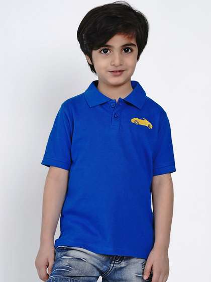 berrytree Unisex Kids
                    Blue Organic Cotton Tshirts