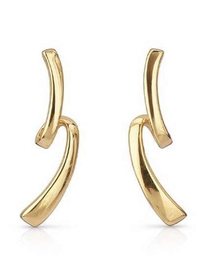 Mia by Tanishq 14 Kt
                        Sculpted Twist Stud Earrings Gold - 0.993g