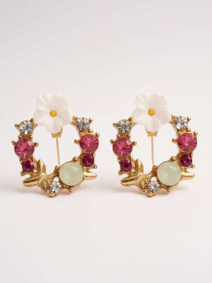 RAPPERSSHOP Floral
                        Studs Earrings