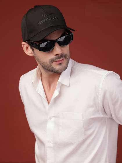 Red Tape Unisex Black
                    Solid Polyester Baseball Cap with Adjustable Strap