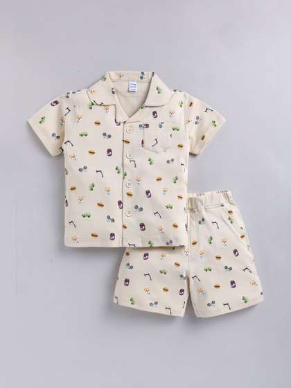 Dollar Boys Printed
                    Shirt with Shorts