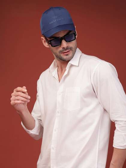 Red Tape Unisex Blue
                    Solid Polyester Baseball Cap with Adjustable Strap
