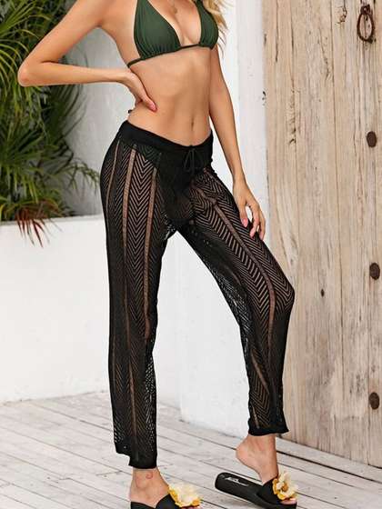 StyleCast Women
                        Striped High-Rise Trousers