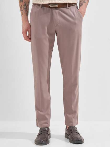 HIGHLANDER Men Slim
                        Fit Trousers