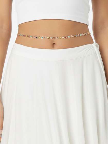 Peora Artificial
                        Stones Studded Waist Chain Saree Accessories