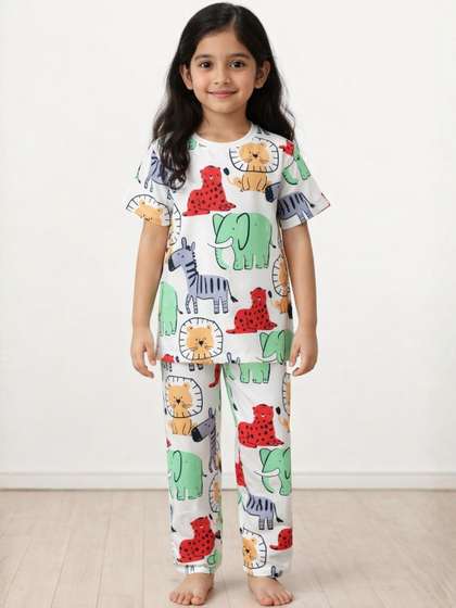 Anthrilo Girls Printed
                    Night suit