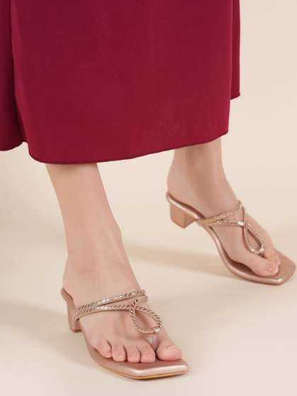 Anouk Embellished
                        Party Block Sandals