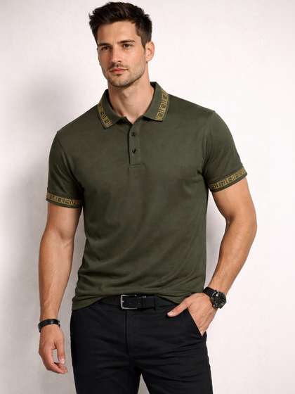 Mast & Harbour
                        Men Polo Collar T-shirt