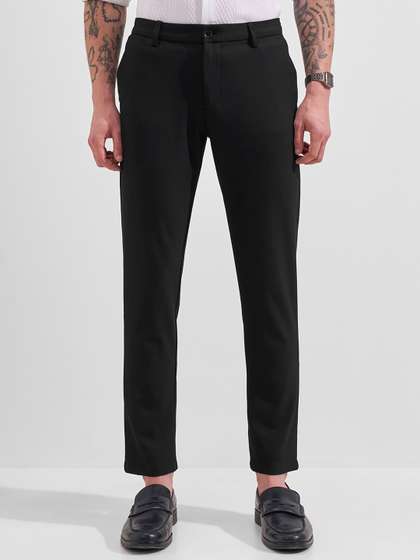 HIGHLANDER Men Slim
                        Fit Easy Wash Trousers