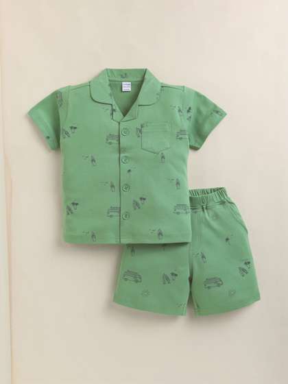 Dollar Boys Printed
                    Shirt with Shorts