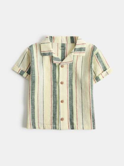 Marks & Spencer
                        Stripes Green Cotton Boys Shirt