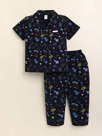 Dollar Boys Printed
                    Shirt with Pyjamas