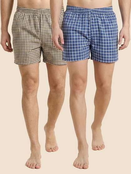 24 Street Pack of 2
                        Checked Boxers