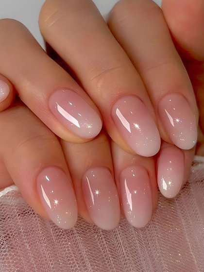 TheVineGirl Set Of 24
                      Artificial Reusable Press On Nails - Gradient
                      Pink