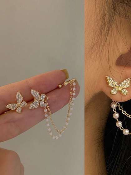 TheVineGirl
                        Geometric Ear Cuff Earrings