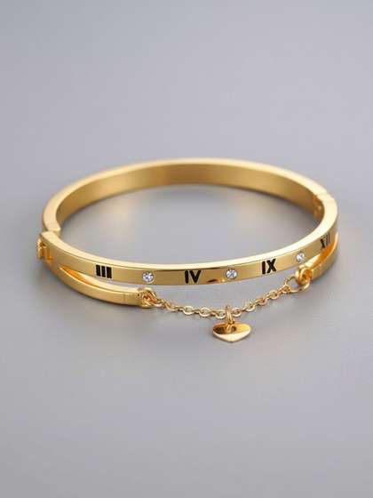 Vembley Women
                        Gold-Plated Bangle-Style Bracelet