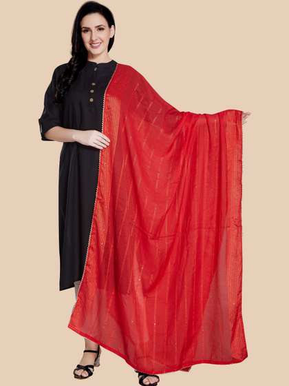 KALINI Woven
                          Design Dupatta with Sequinned