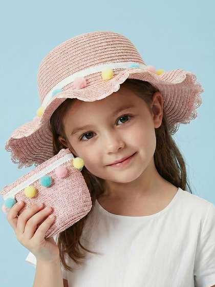 JENNA Girls Rose
                    Embroidered Sun Hat