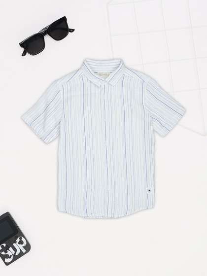 Pantaloons Junior Boys
                      Striped Casual Shirt
