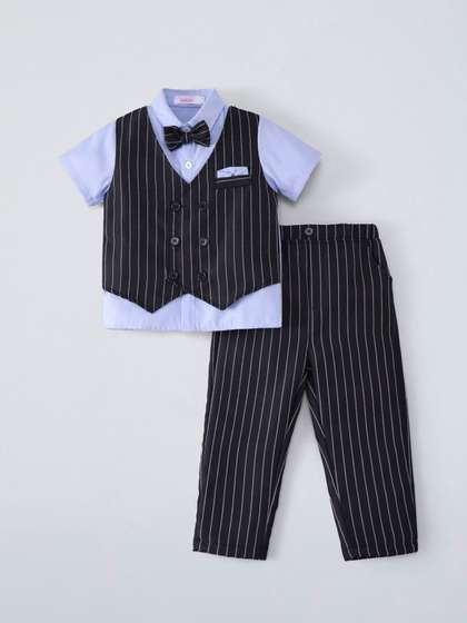 Hopscotch Boys Striped
                      Shirt with Trousers