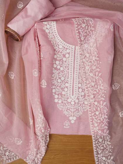Dhaaga Ghar
                      Embroidered Unstitched Dress Material