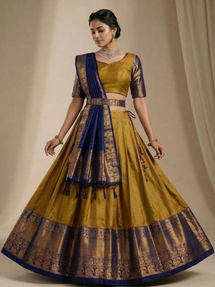 SHAVIDR ENTERPRISE
                        Block Print Ready to Wear Lehenga &
                        Unstitched Blouse With Dupatta