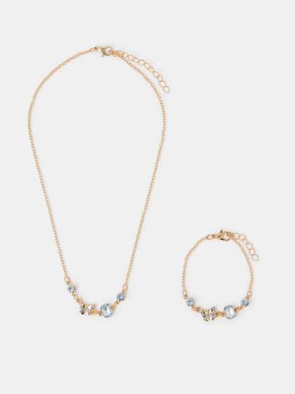 Accessorize Beaded
                    Necklace and Bracelet