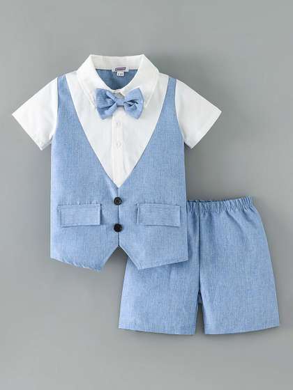 Hopscotch Boys Printed
                    Shirt with Shorts