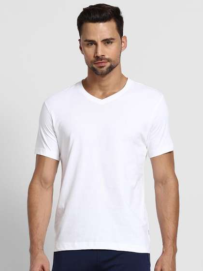 Van Heusen Innerwear
                        Athleisure Pure Cotton V-Neck Short Sleeve
                        Lounge Tshirt