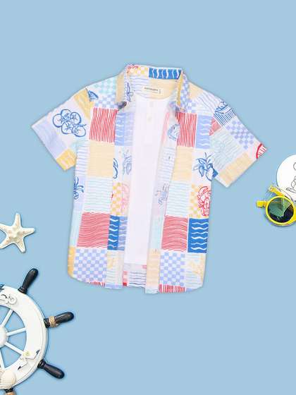 Pantaloons Junior Boys
                    Printed Casual Shirt