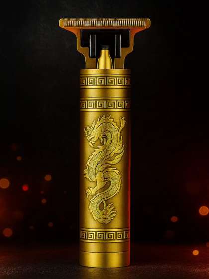 NOYMI Men Golden Dragon
                    Metal Hair Trimmer Rechargeable Shaver-120 Min
                    Runtime- 4 Settings
