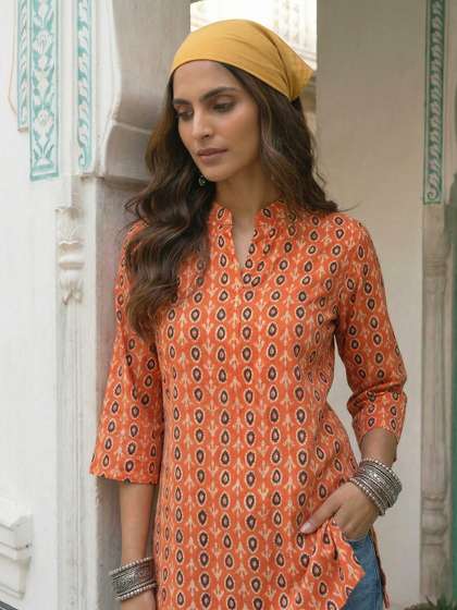 Anouk Rustic Ethnic Motifs Printed Kurti