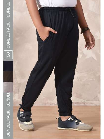 BAESD Boys Pack of 3
                    Regular Fit Joggers