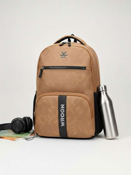 WROGN Unisex Brand
                        Logo Contrast Detail Backpack