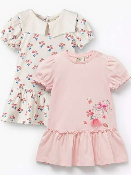 Juniors by Babyshop
                    Print Drop-Waist Dress