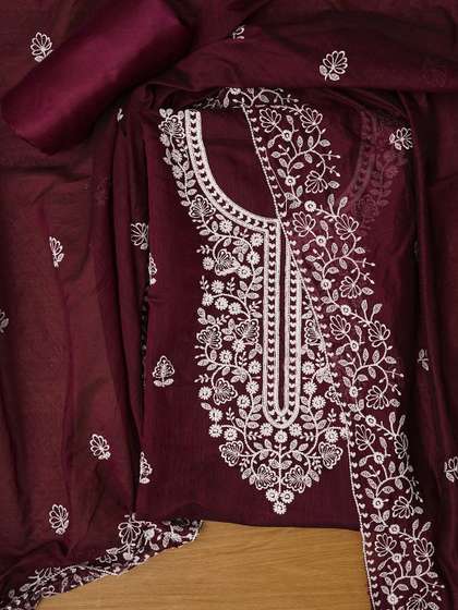 Dhaaga Ghar
                      Embroidered Unstitched Dress Material