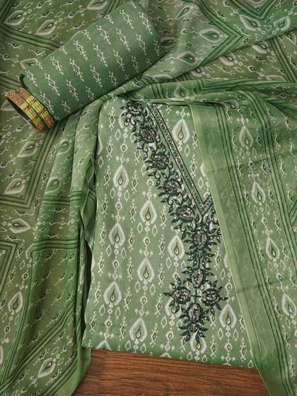 Dhaaga Ghar Printed
                        Pure Cotton Unstitched Dress Material