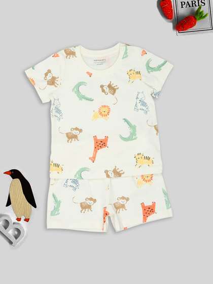 Pantaloons Baby Boys
                    Printed T-shirt with Shorts