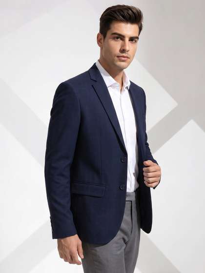 INVICTUS Self-Design
                        Single Breasted Formal Blazer