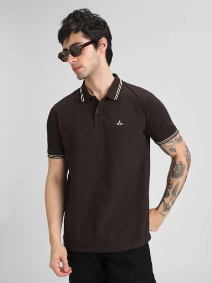 Klub Fox Men Solid
                        Polo Collar T-shirt