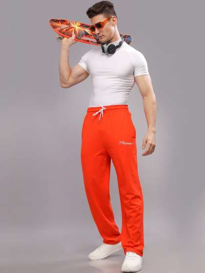 XTREMEX Men Pure
                          Cotton Elite Orange Straight Fit Brand Logo
                          Training Track Pants
