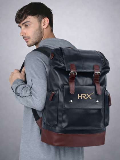 HRX by Hrithik
                        Roshan Unisex Leather Anti Theft Backpack