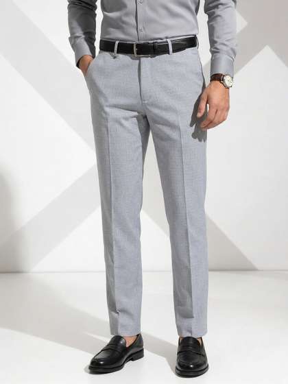 INVICTUS Men Checked
                        Formal Trousers